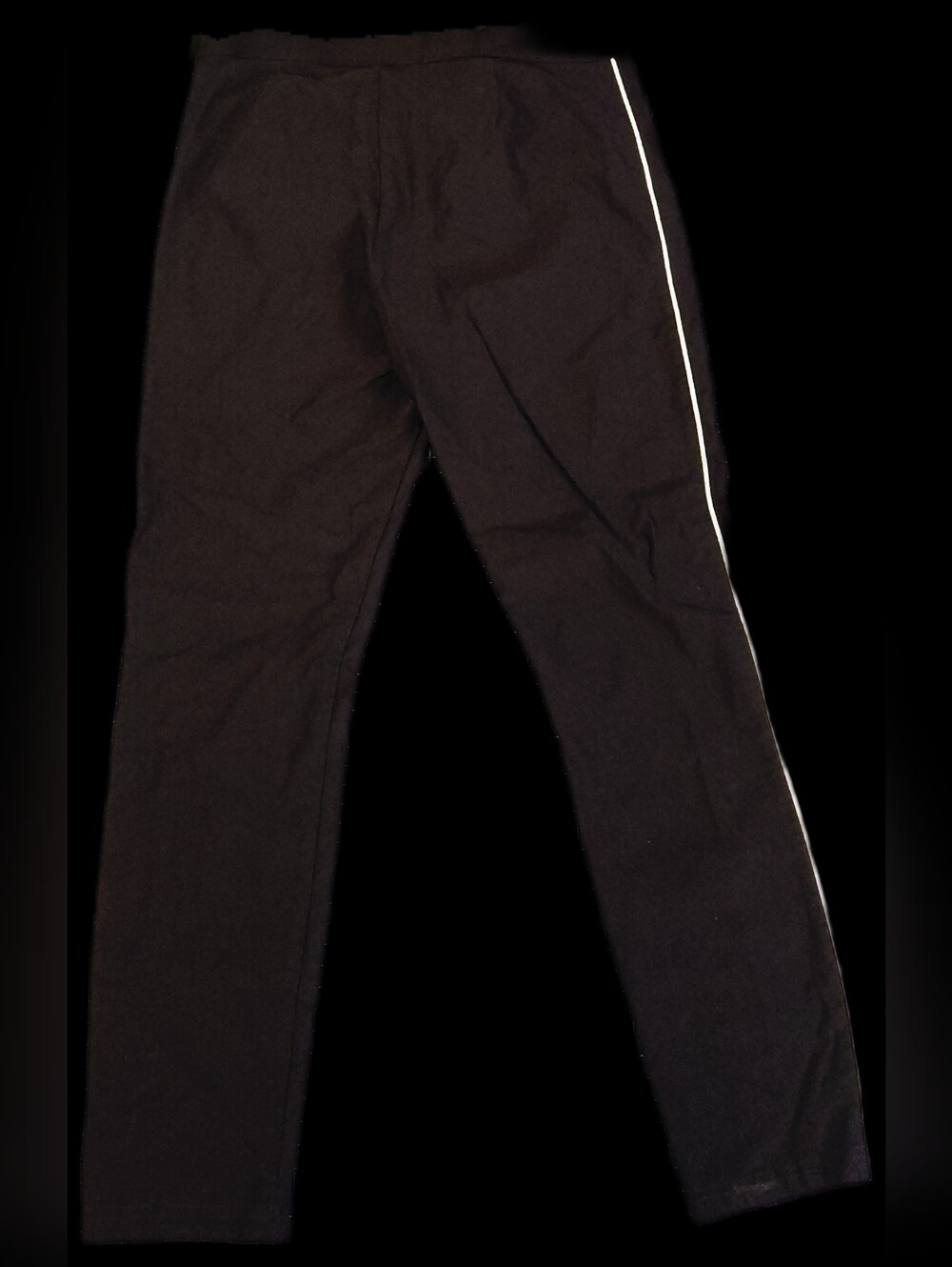 #WC10 Women's Black Joggers with White Side Stripe